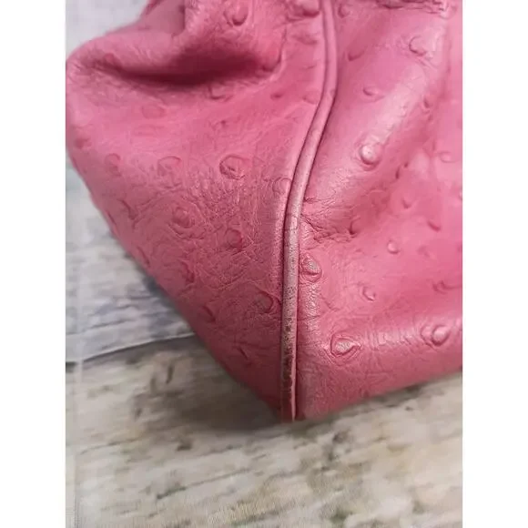 Kate Spade Pink Ostrich-embossed Leather Anisha Bexley Shoulder Bag - Picture 4 of 16